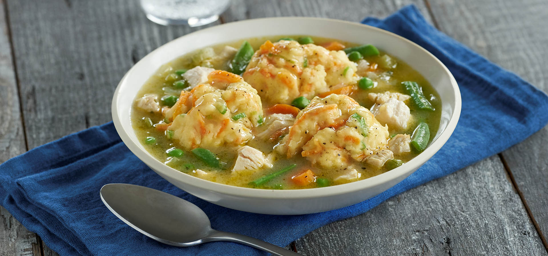 Chicken Vegetable Soup with Carrot Dumplings