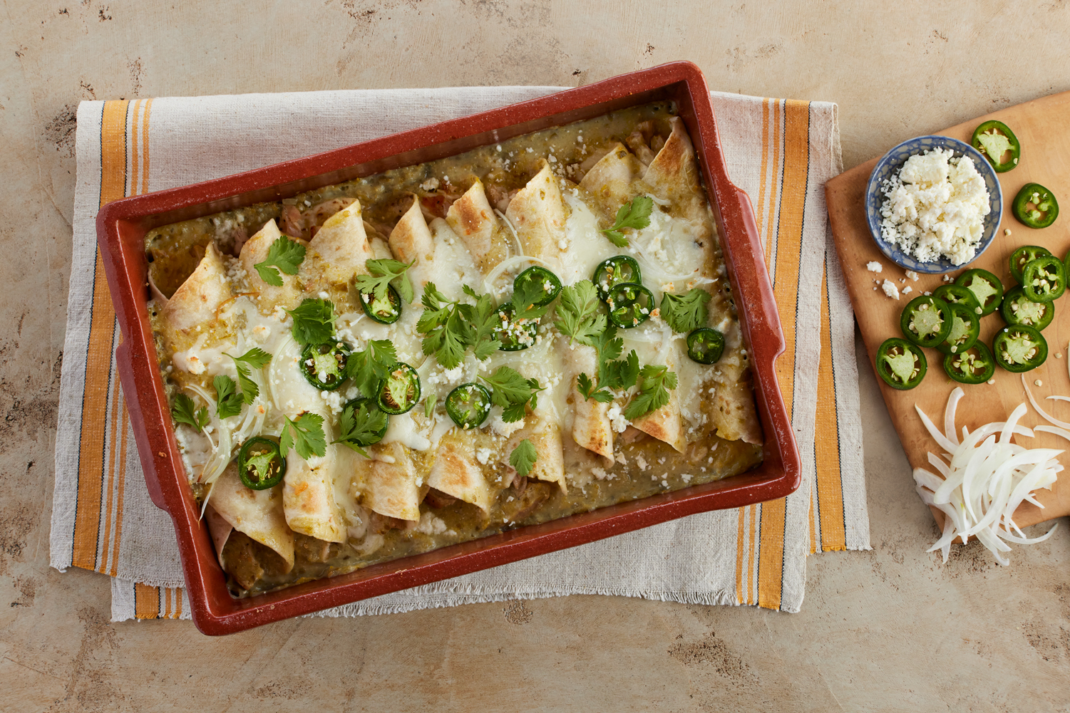 Mild Green Chile Enchiladas