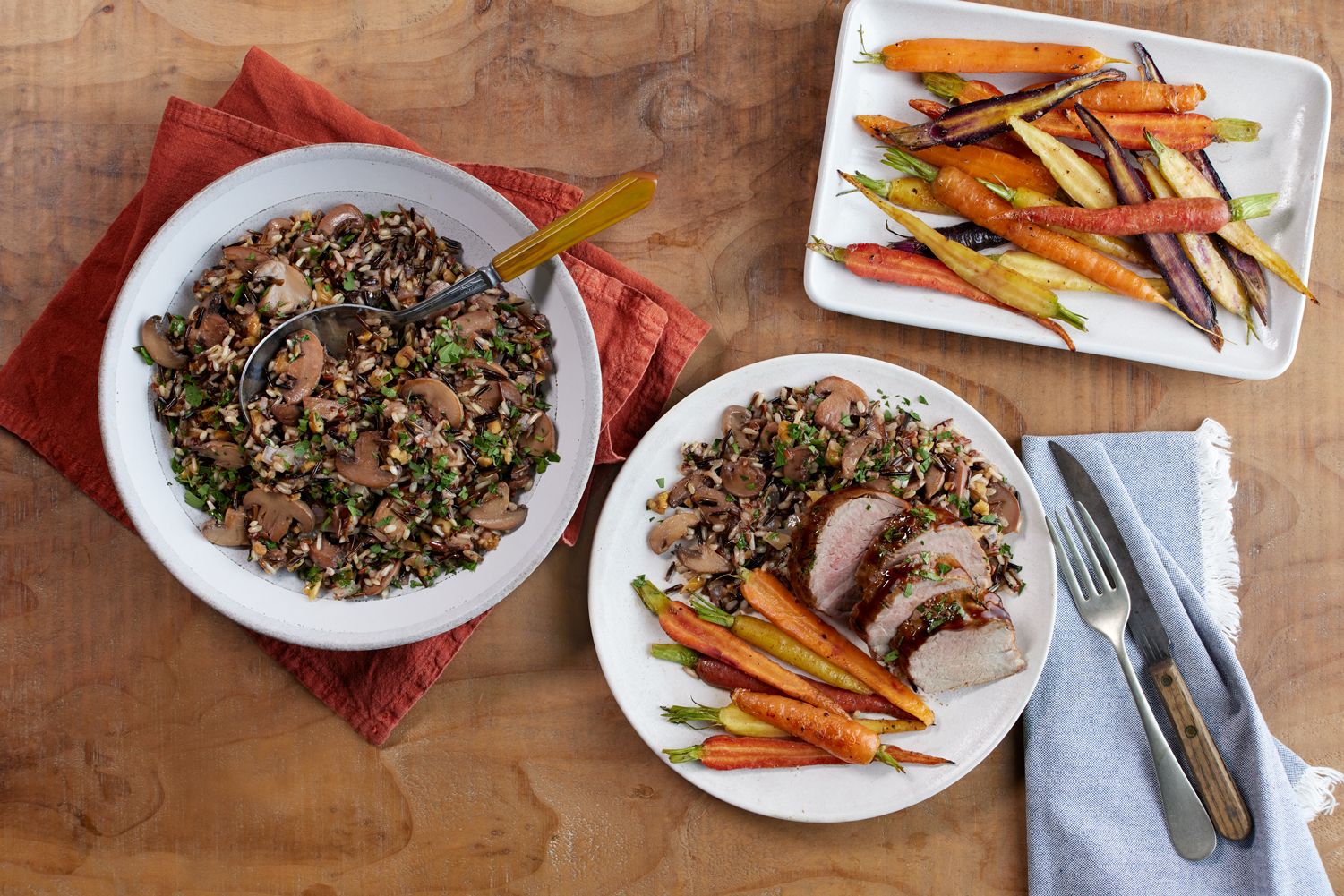 Mushroom Walnut Wild Rice