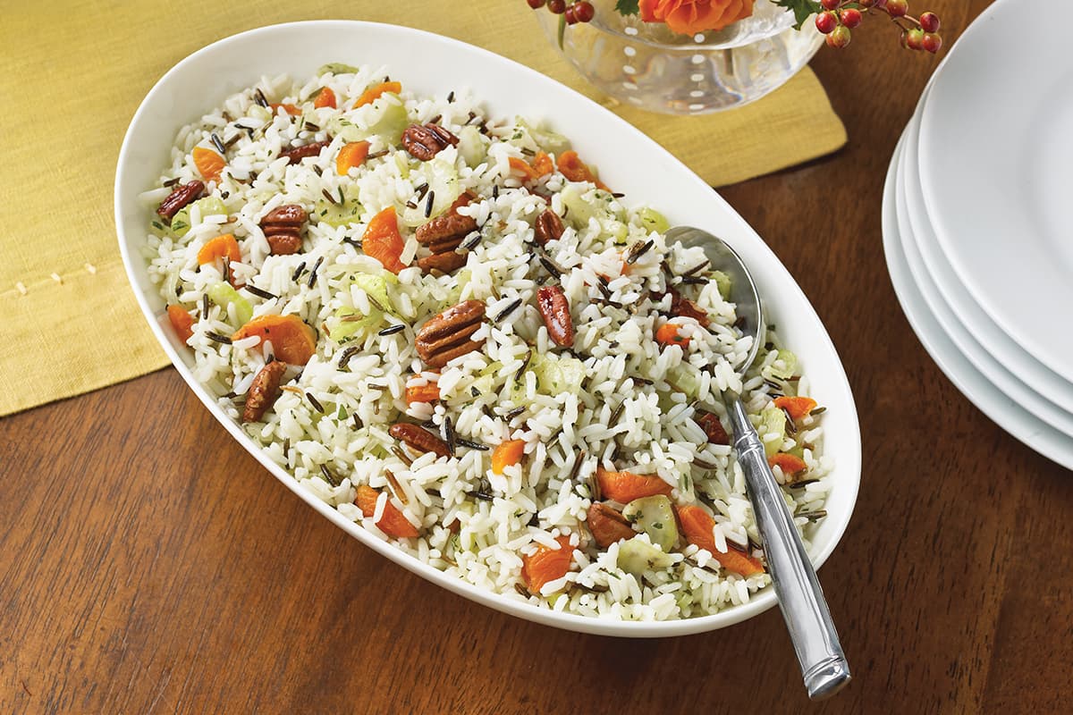 Festive Apricot Pecan Wild Rice