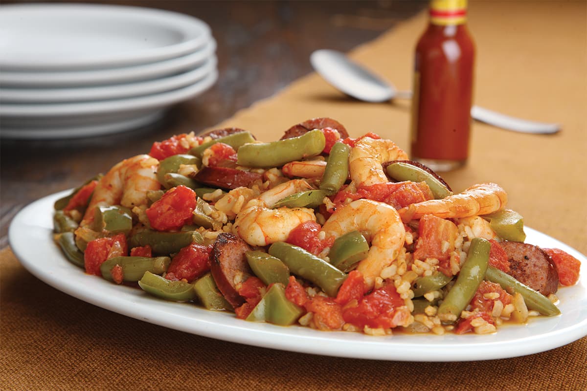 Bayou Jambalaya-Style Sausage and Rice