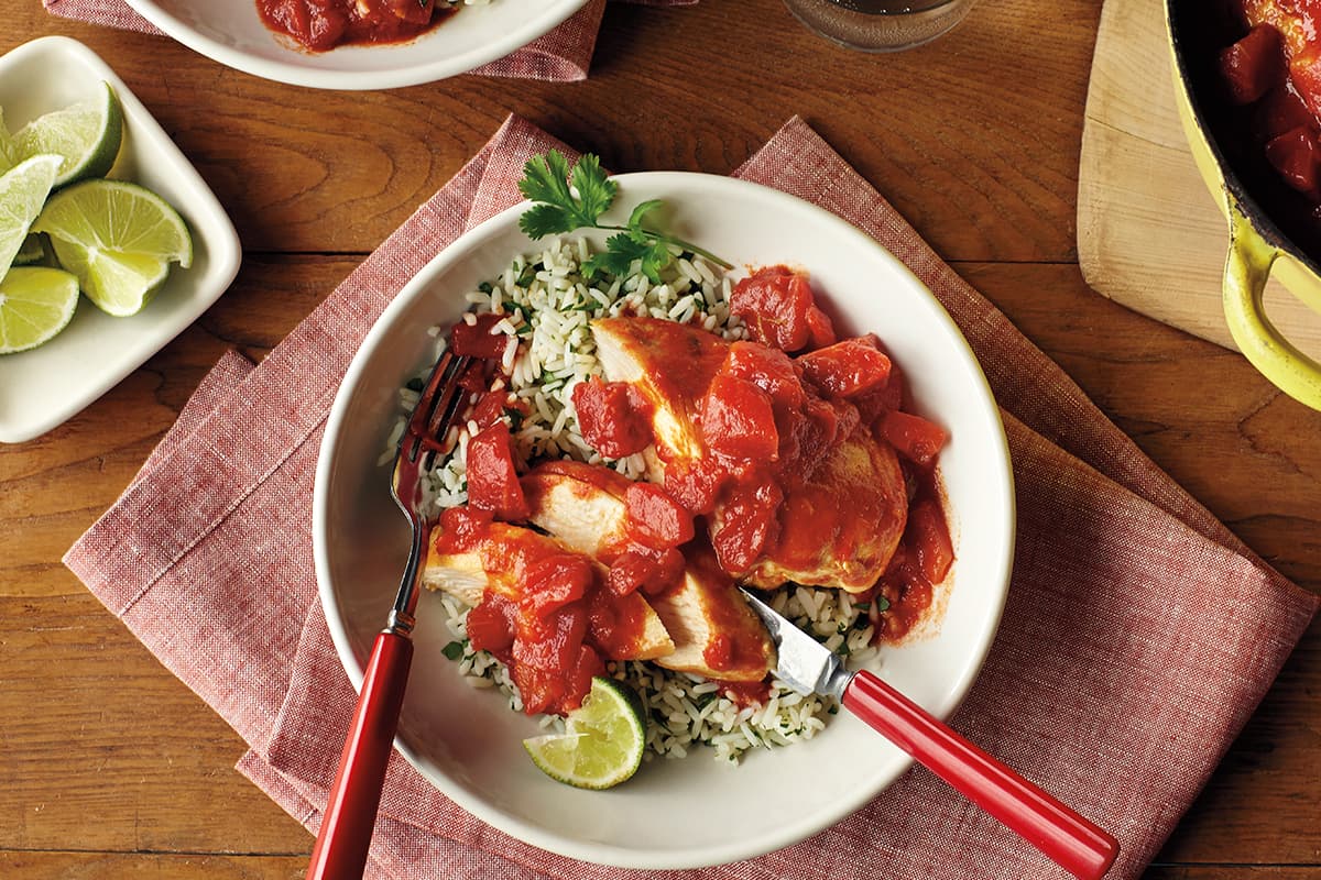Zesty Tomato Lime Chicken & Rice