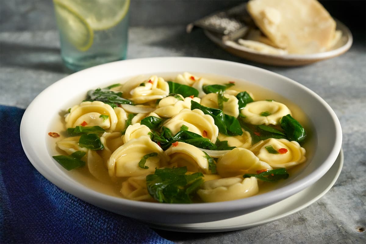 Quick Tortellini en Brodo (Tortellini in Broth)